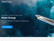 Tablet Screenshot of hydrocision.com